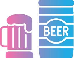 Beer Neon Grid Feature vector