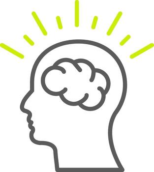 Cognitive Function Elegant Tech Badge vector