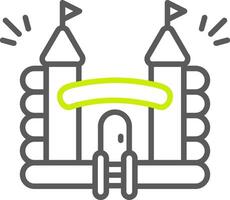 Inflatable Castle Light Mode Icon vector