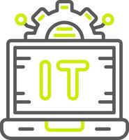 Information Technology Minimal UX Part vector