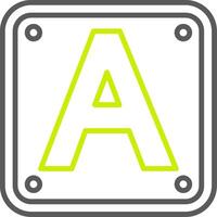 Letter A Gradient Style Mark vector