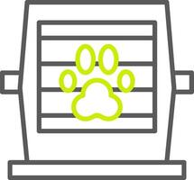 Pet Cage Secure App Element vector