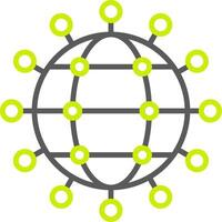Transactional Data Neon Grid Feature vector