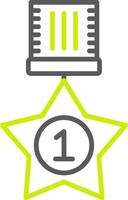 1st Prize Minimalist UI Block vector