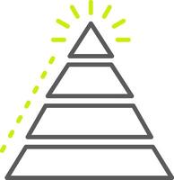Pyramid Chart Minimalist UI Block vector