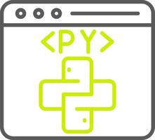 Python Dynamic Tech Badge vector