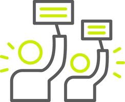 Protest Optimized Web Graphic vector