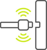 Proximity Sensor Clean Frame Graphic vector