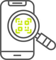 Qr Scan Optimized Visual Mark vector