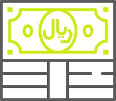 Riyal Elegant Grid Pattern vector