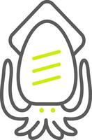 Squid Elegant Tech Badge vector