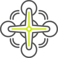 Uav Bold Shape Icon vector