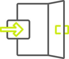 Emergency Exit Polished UI Module vector