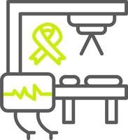 Oncology Neon Grid Feature vector