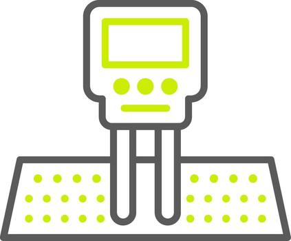 suelo humedad sensor elegante tecnología Insignia vector