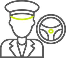 Taxi Driver Neutral Icon Unit vector