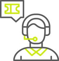 Travel Agent Optimized Line Drawing vector