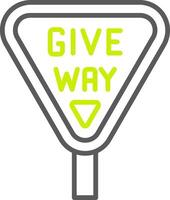 Give Way Polished UI Module vector