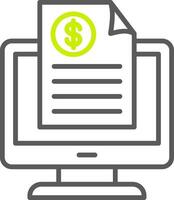 Invoice slip Dynamic Creative Piece vector