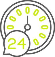 24 Hour Clock Optimized App Object vector