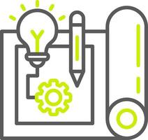 Blueprint Optimized Line Drawing vector