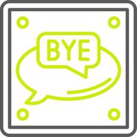 Bye Abstract App Mark vector