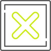 Cancel Modern UI Piece vector