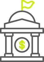 Government Building Polished Tech Badge vector