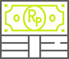 Indonesian Rupiah Elegant Visual Mark vector