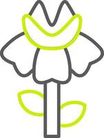 Iris Custom Line Drawing vector