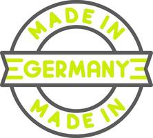 Made In Germany Elegant Tech Badge vector