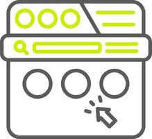 Meatball Menu Dynamic Tech Badge vector
