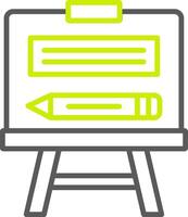 Easel Elegant Line Drawing vector