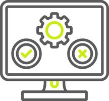 Software Testing Minimalist UI Block vector
