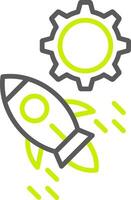 Start Up Shadowed Badge Graphic vector