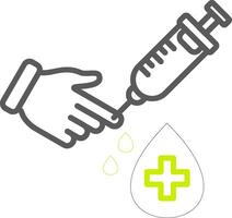 Blood Test Optimized Visual Mark vector