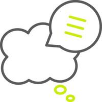 Chat Bubbles Custom Line Drawing vector