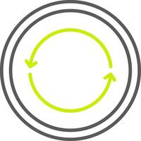 Circular Arrow Abstract App Mark vector