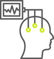 Electroencephalogram NextGen UX Asset vector