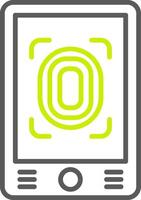 Finger Scan Polished App Object vector