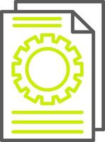 Documentation Optimized Line Drawing vector
