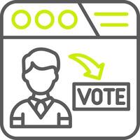 Online Voting Advanced Web Graphic vector