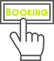 Online Booking Elegant Design Token vector