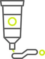 Paint Tube Minimalist UI Block vector