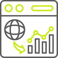 Web Analytics Elegant Visual Mark vector