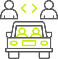 Car Sharing Dynamic UX Asset vector