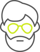 Man Sleek Icon Frame vector