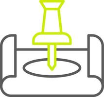 Push Pin Advanced App Object vector
