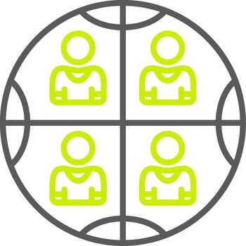 segmentación pulcro icono marco vector