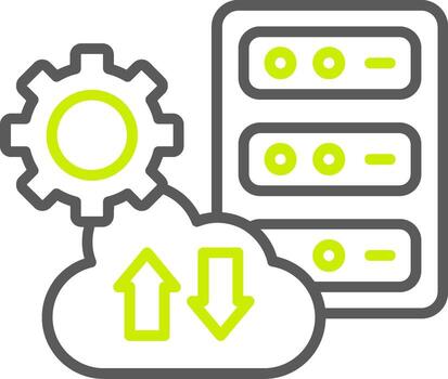 Data Migration Functional Web Symbol vector